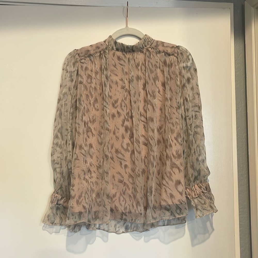 Light Pink High Neck Blouse